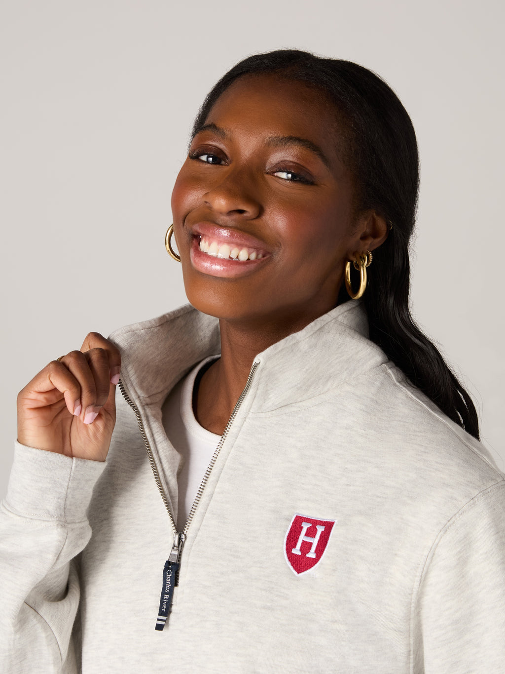 The H Shield Crosswind Quarter Zip