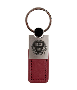 Leather Crest Keychain