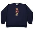 Crew Dog Embroidered Bear Crewneck