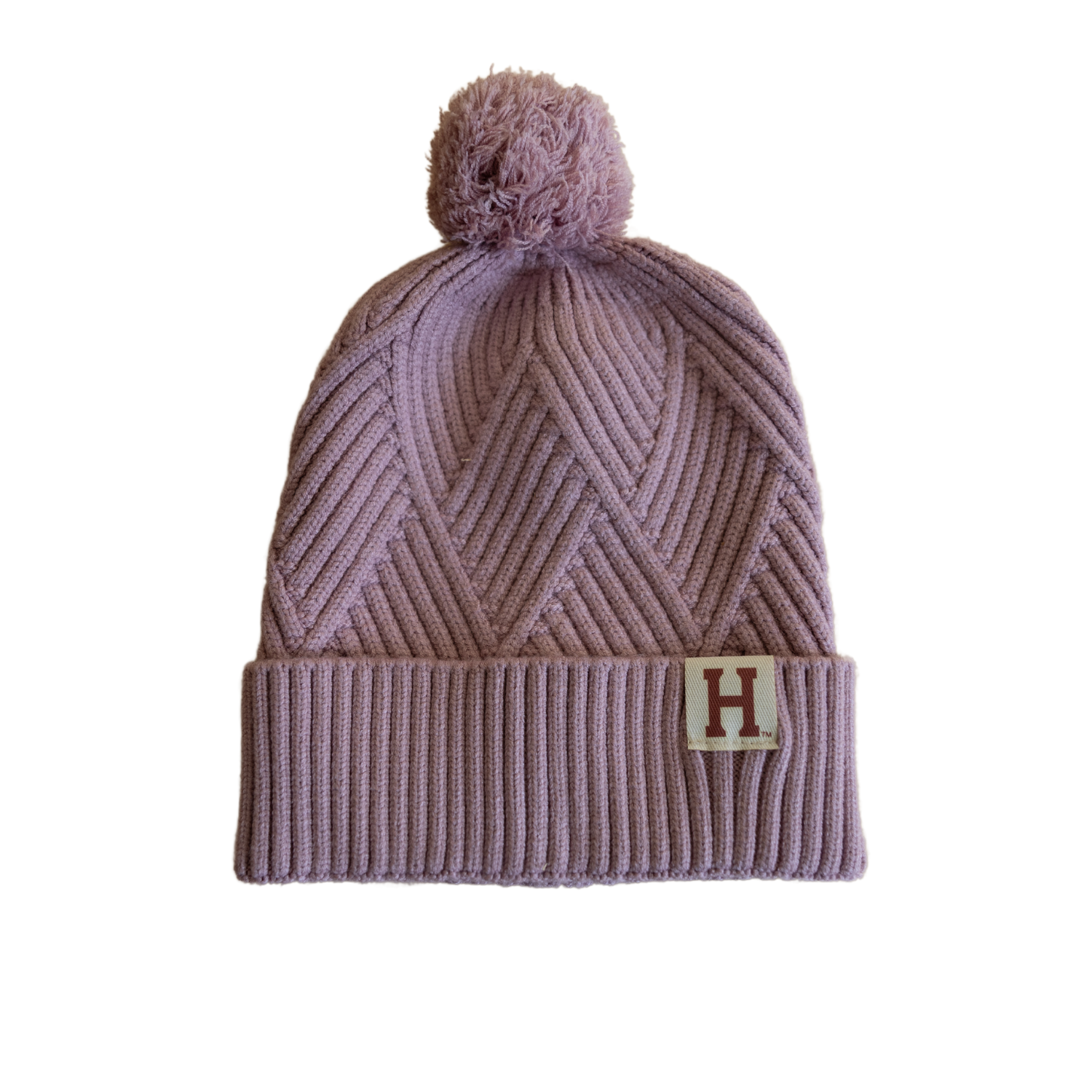 Harvard Pom Beanie