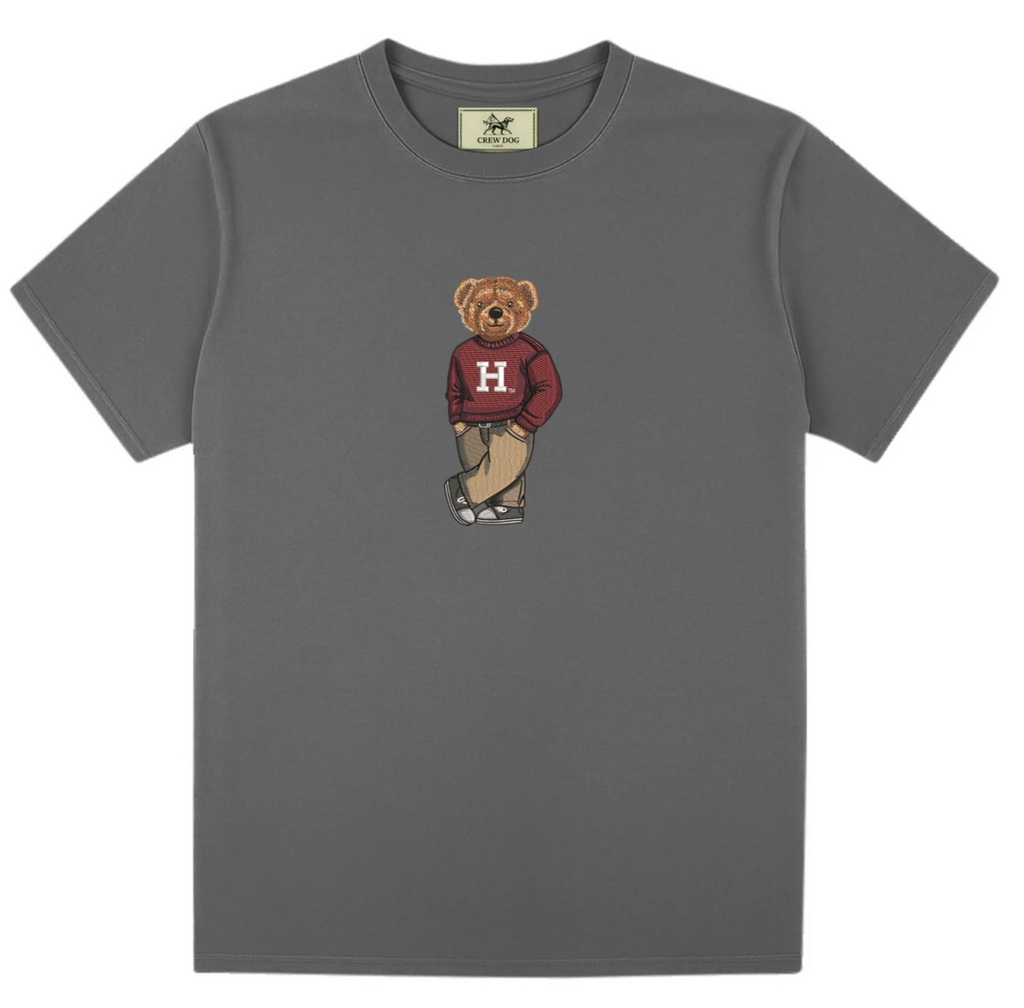Crew Dog Embroidered Bear T-Shirt