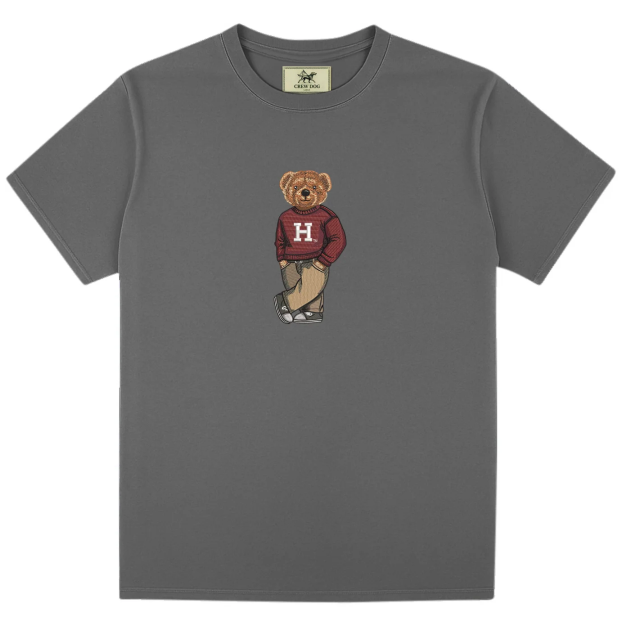 Crew Dog Embroidered Bear T-Shirt