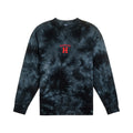 Embroidered Tie Dye Crewneck - The Harvard Shop