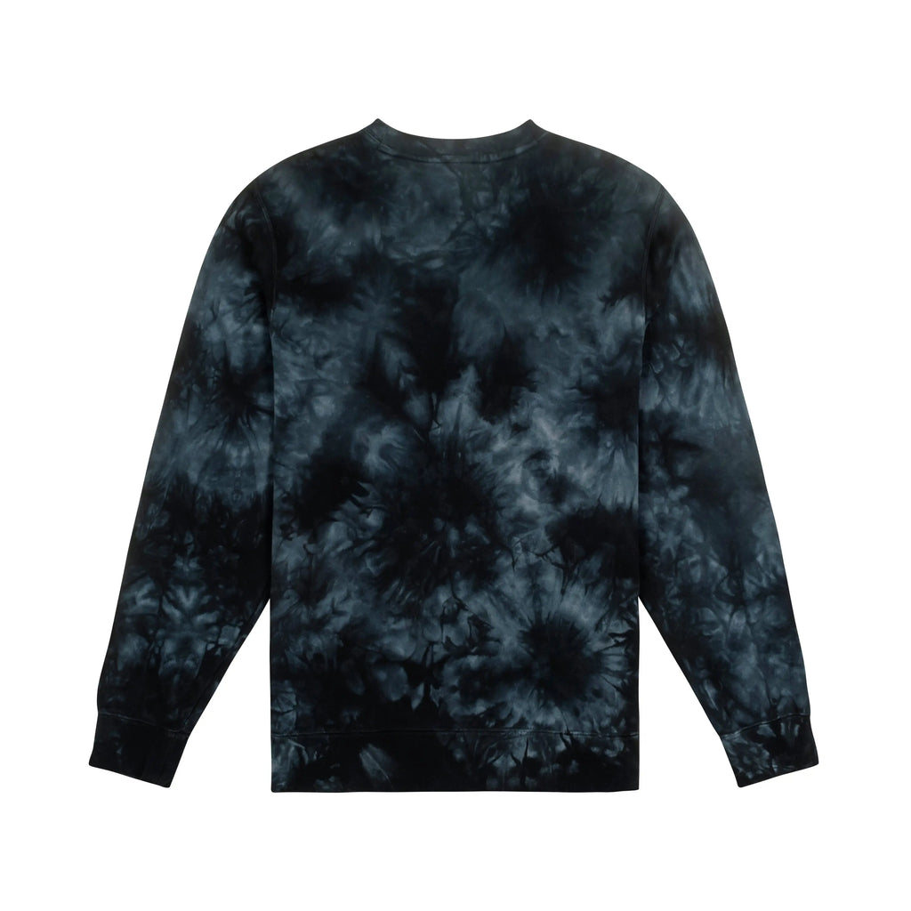Embroidered Tie Dye Crewneck - The Harvard Shop