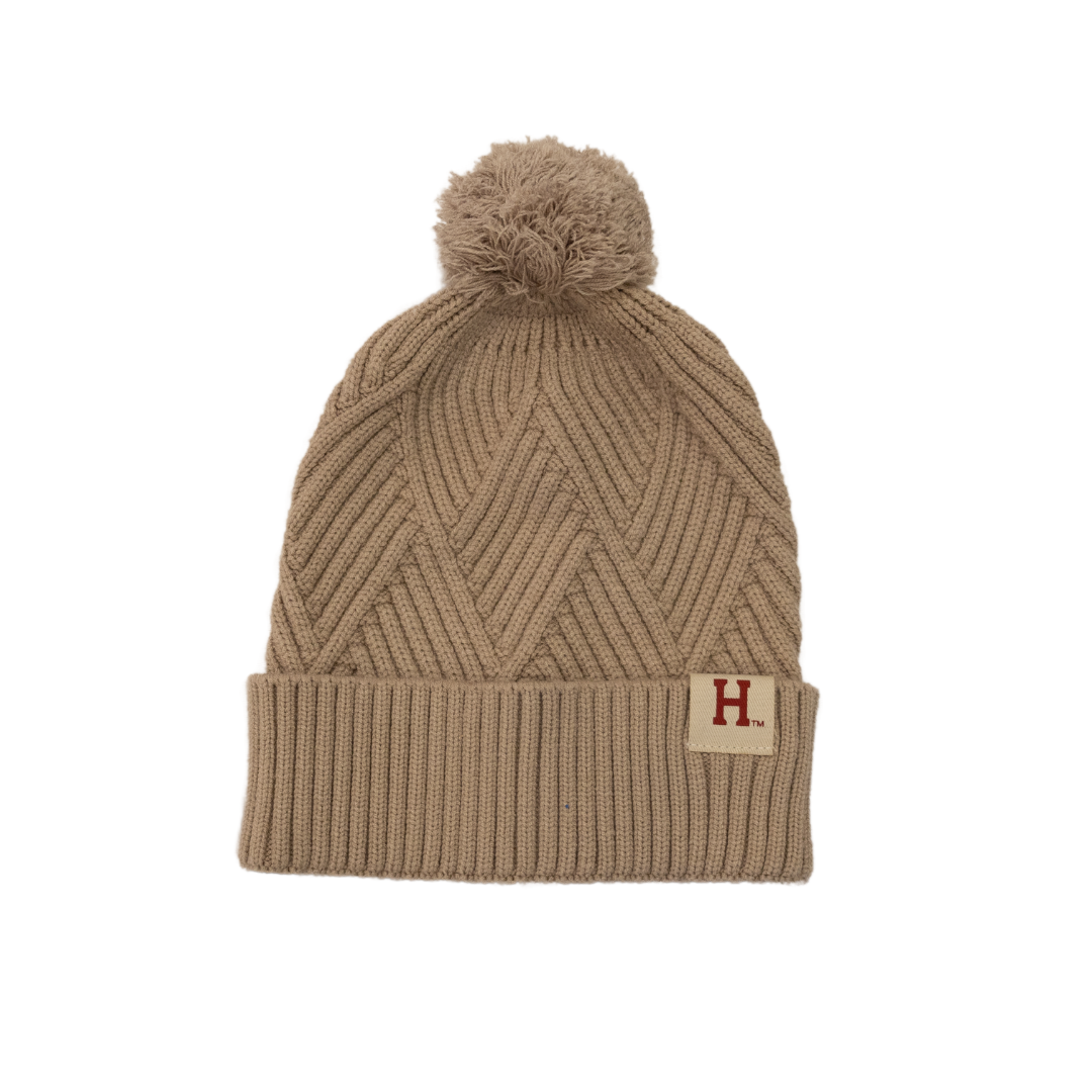Harvard Pom Beanie