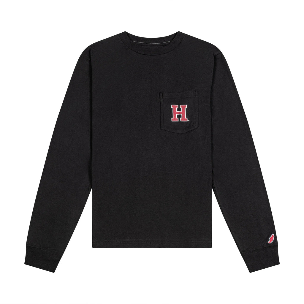 H Pocket Long Sleeve Tee - The Harvard Shop