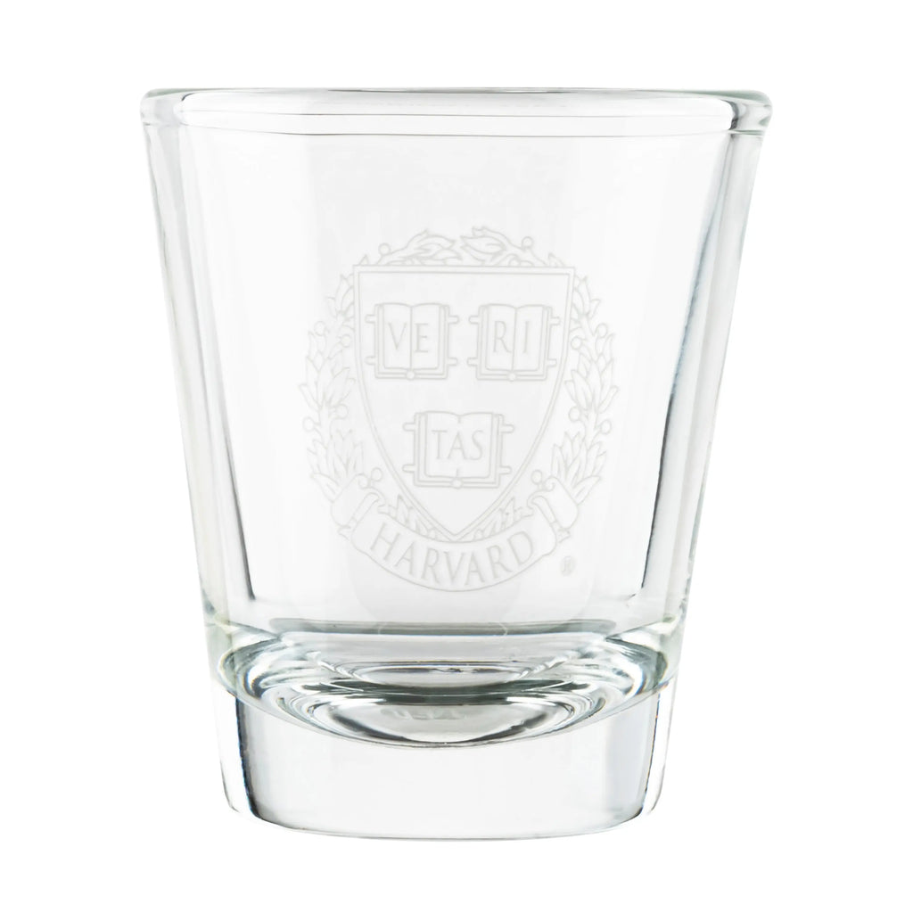 Harvard Crest Shot Glass