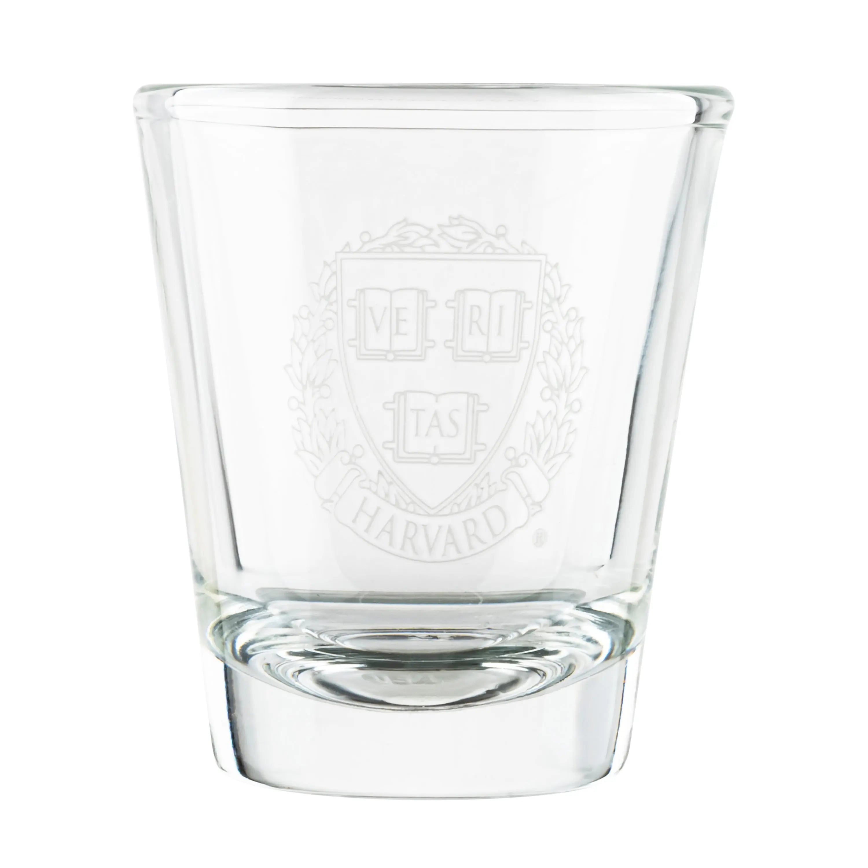 Harvard Crest Shot Glass