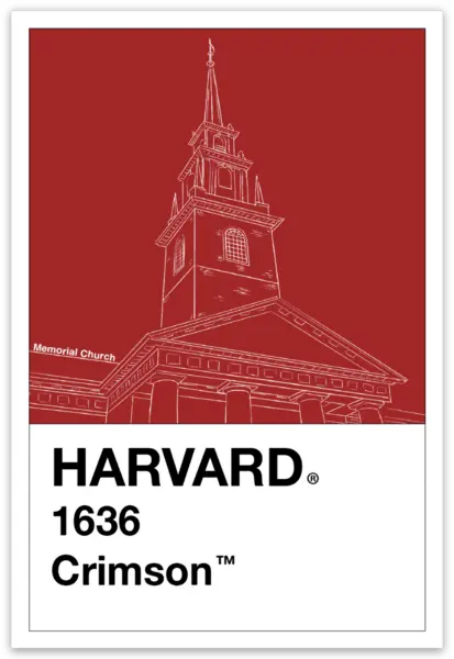 Harvard Memorial Church Sticker - The Harvard Shop