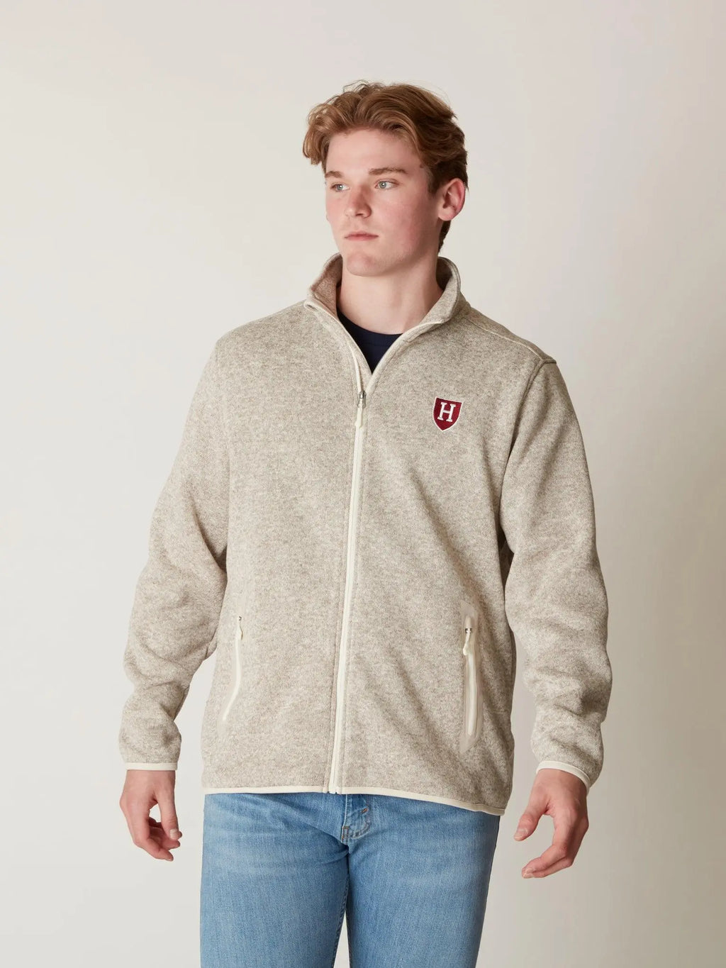 Harvard Premium Heather Full Zip - The Harvard Shop