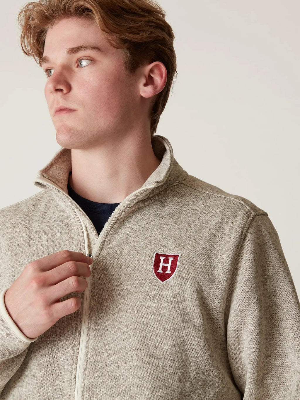 Harvard Premium Heather Full Zip - The Harvard Shop