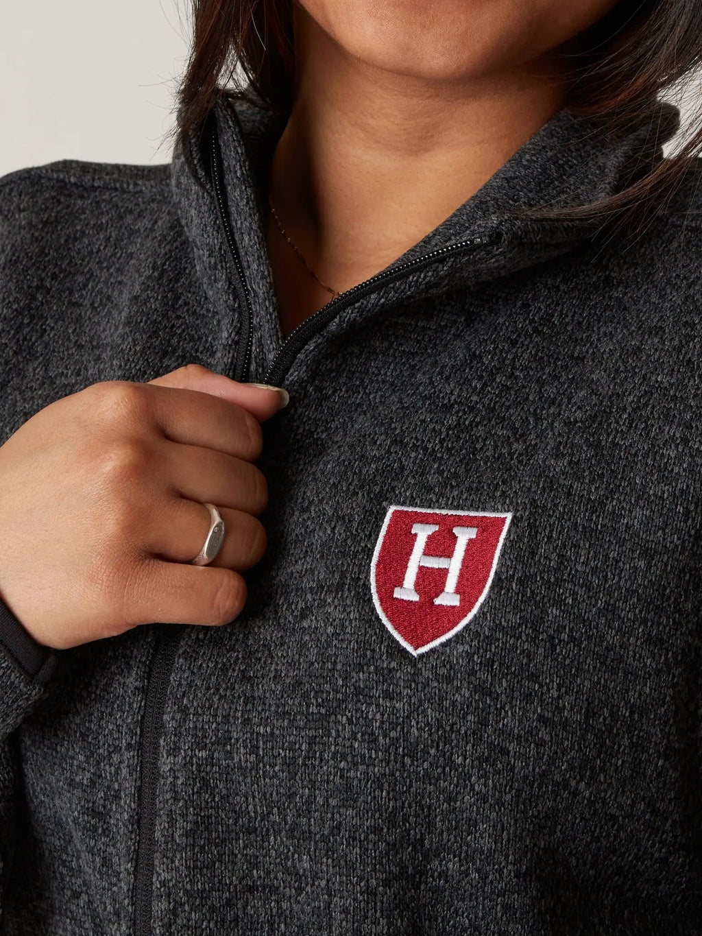 Harvard Premium Heather Full Zip - The Harvard Shop