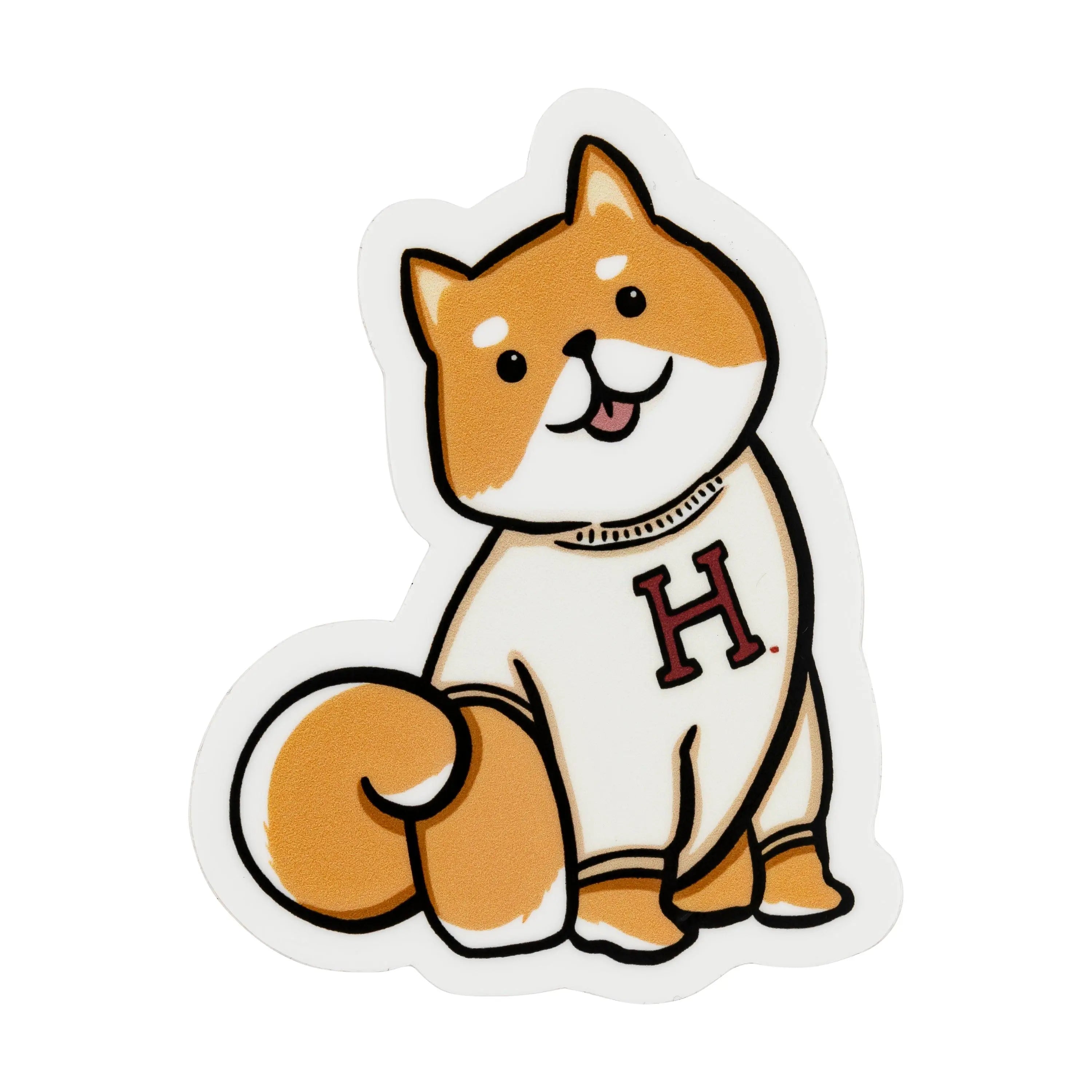 Harvard Shiba Sticker - The Harvard Shop