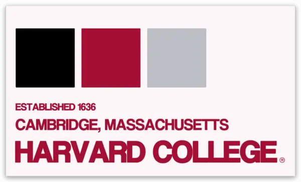 Harvard Three Tone Sticker - The Harvard Shop