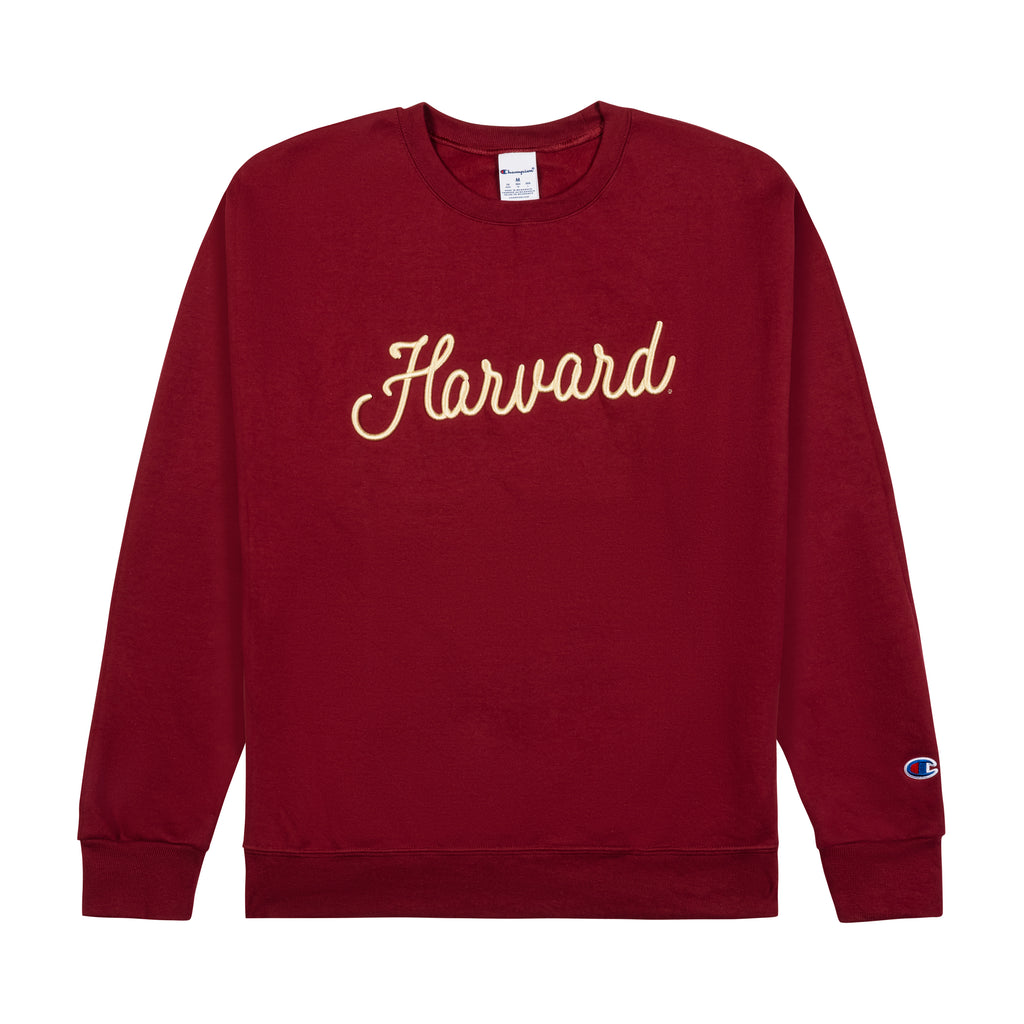 Harvard Embroidered Script Crewneck