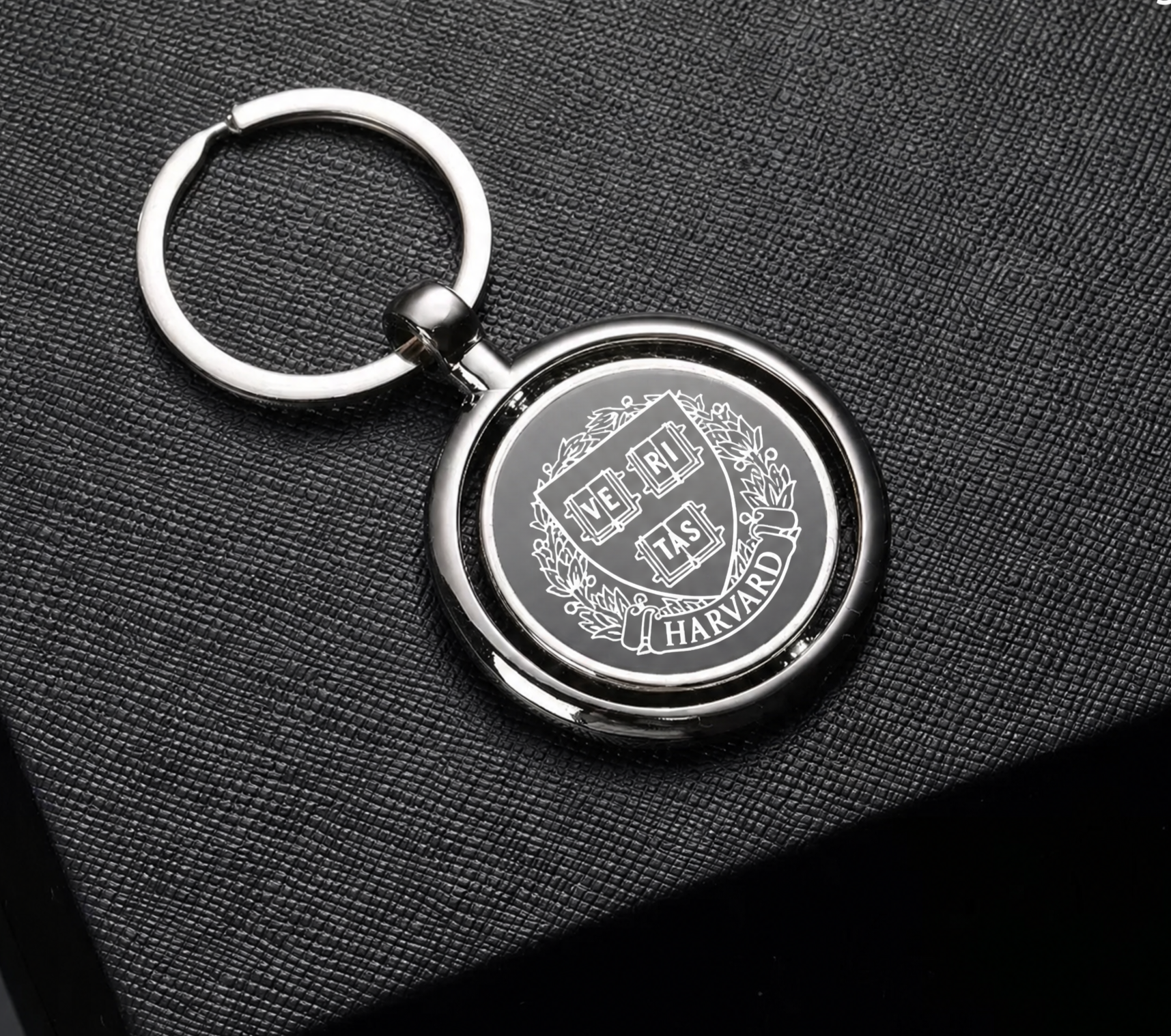 Silver Spinner Keychain