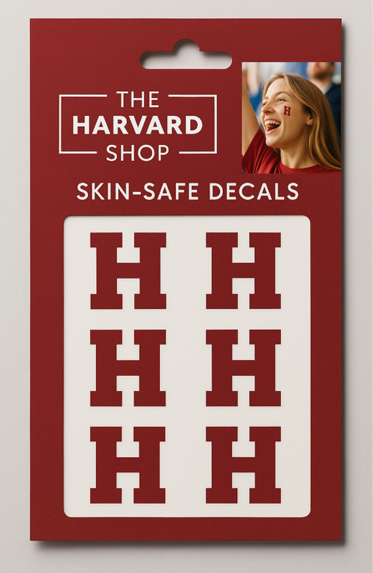 Harvard 'H' Face Decals