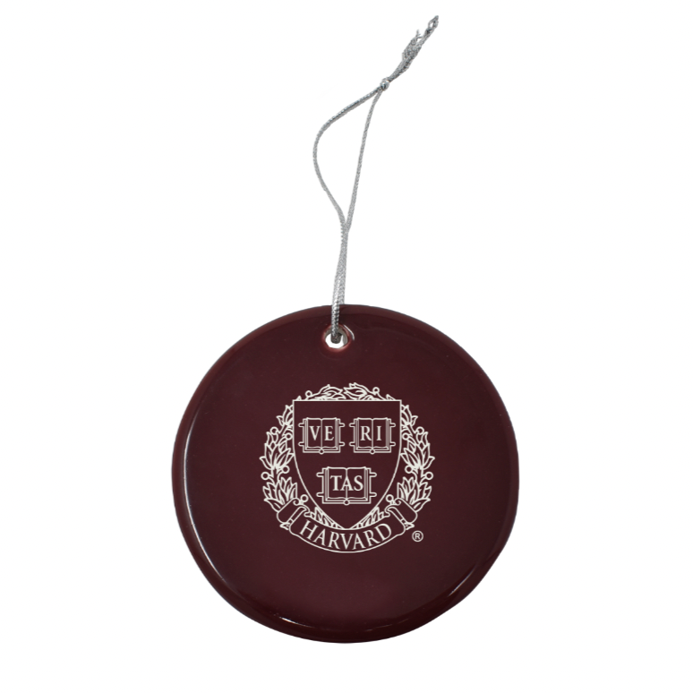 Harvard Flat Ornament
