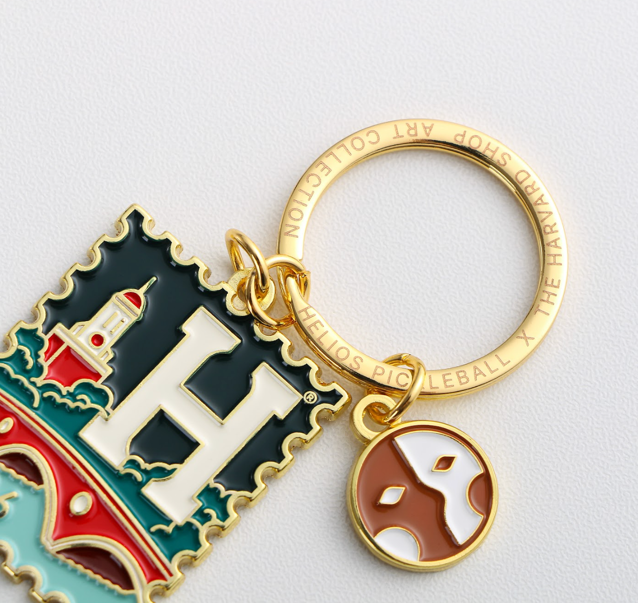 Harvard Stamp Keychain