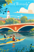 Harvard Weeks Bridge Postcard