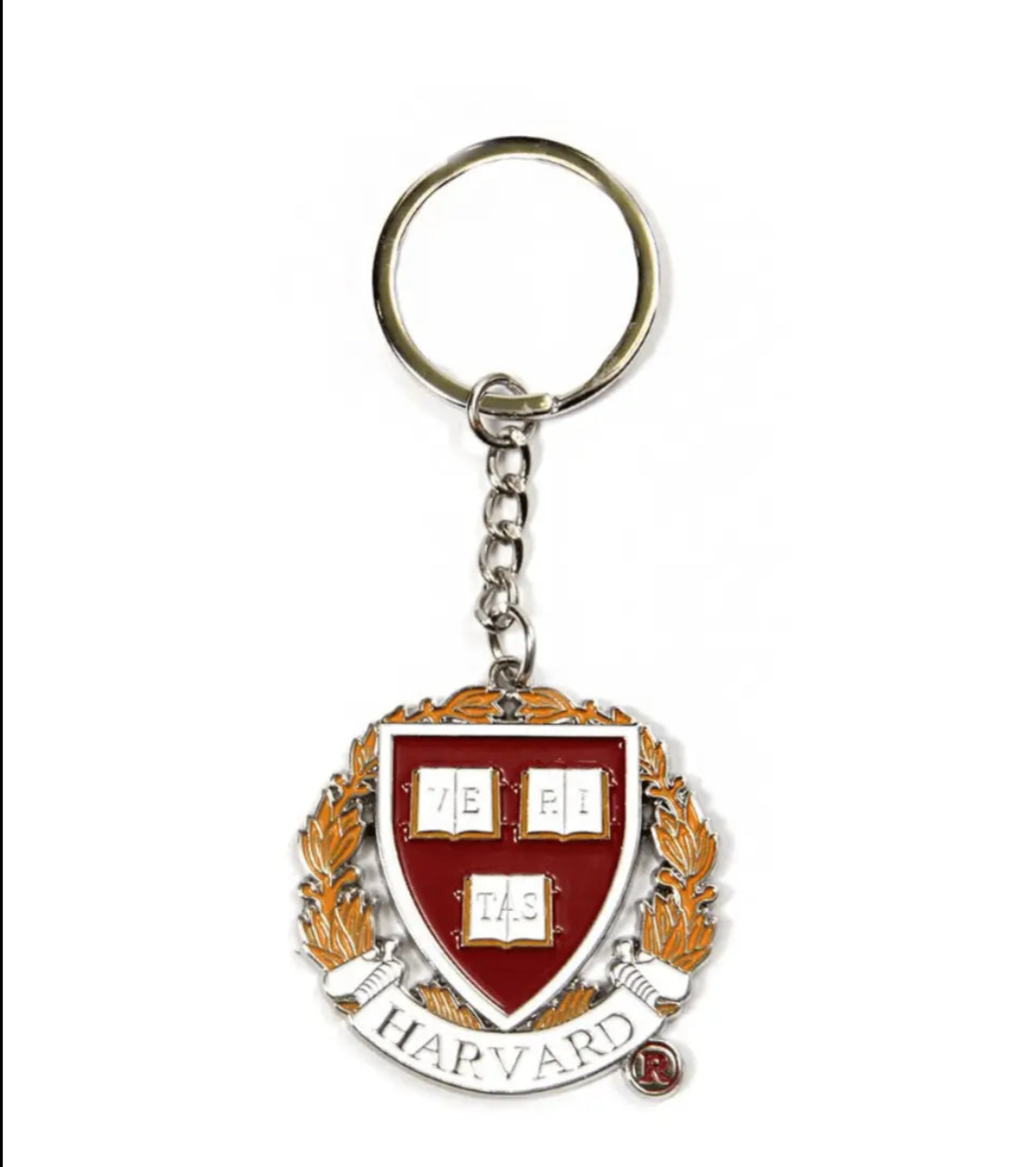 Harvard Enamel Crest Keychain