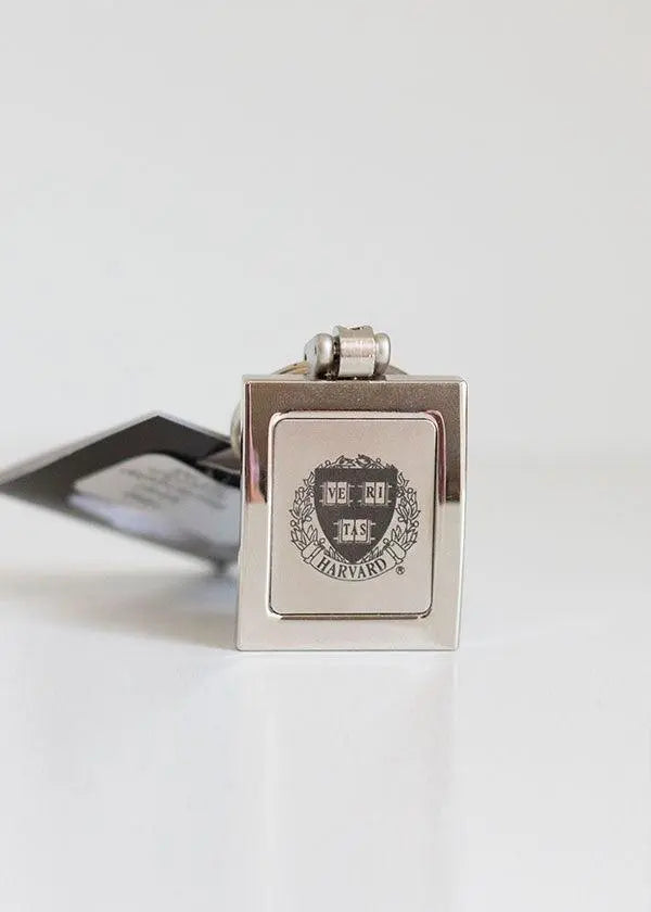 Silver Rectangular Keychain - The Harvard Shop