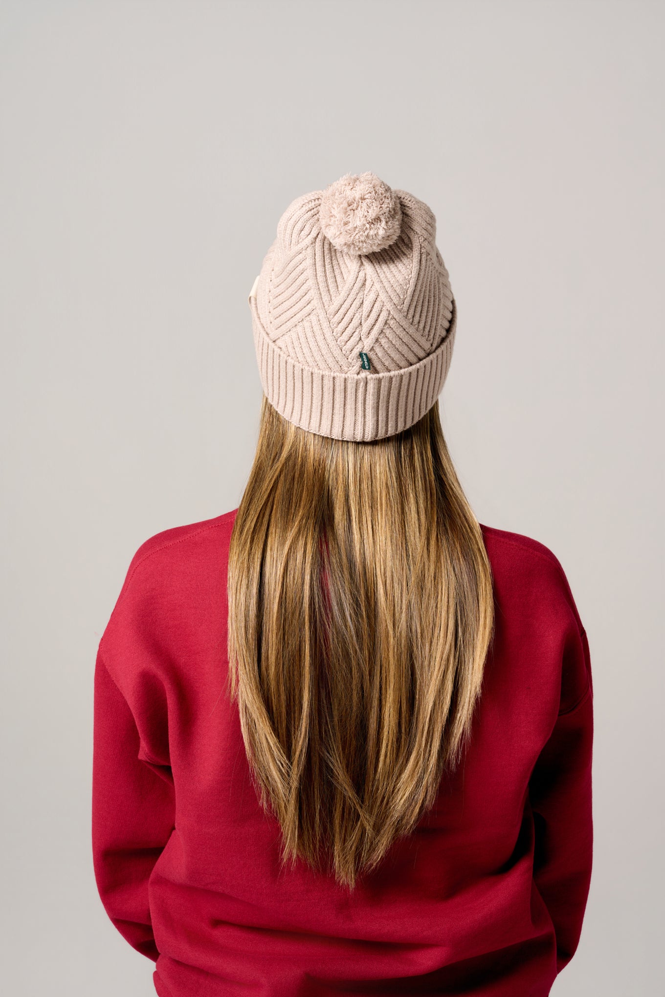 Harvard Pom Beanie