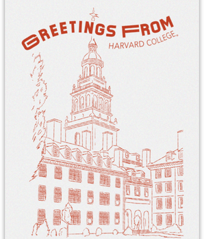 Greetings From Harvard Sticker