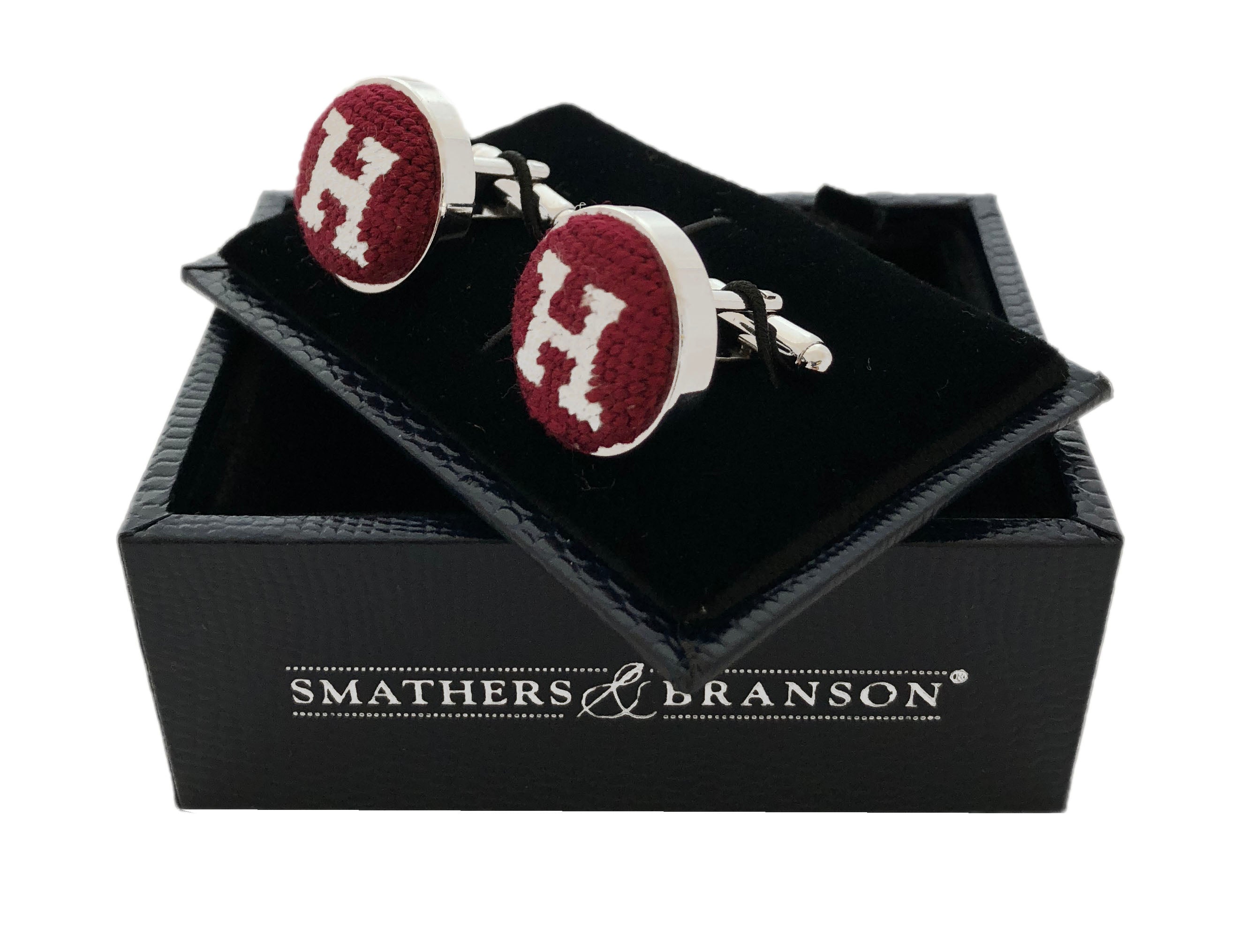 Harvard Silver Plated Cufflinks Smathers and Branson